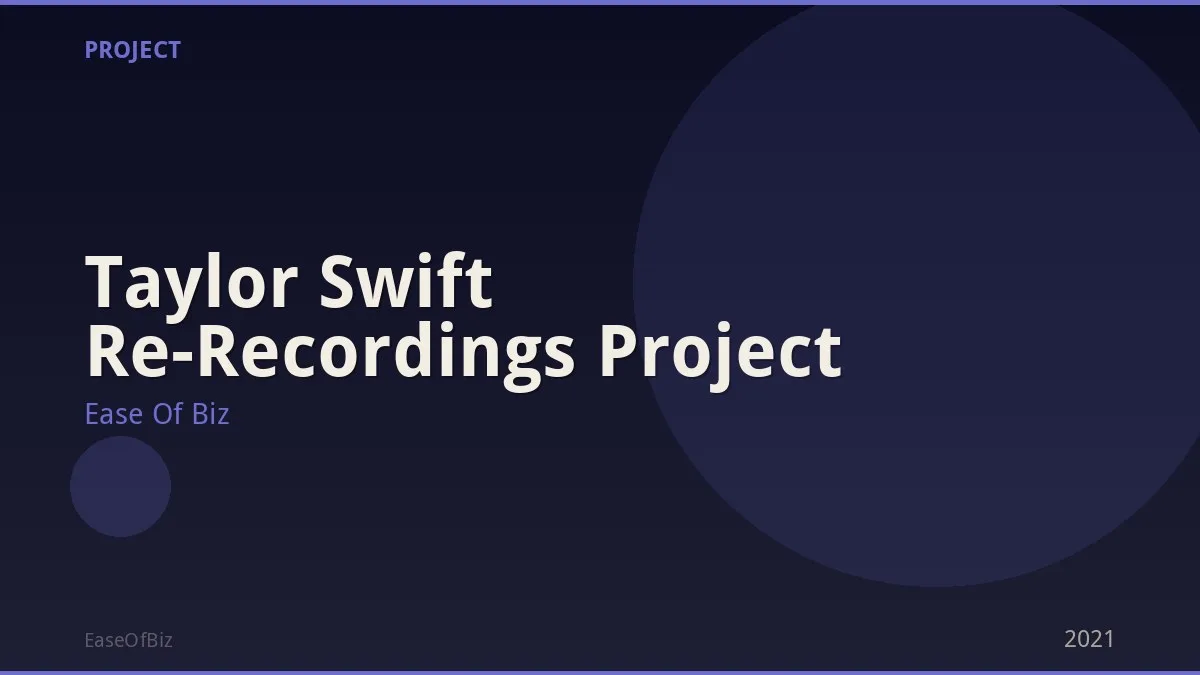 Taylor Swift Re-Recordings Project