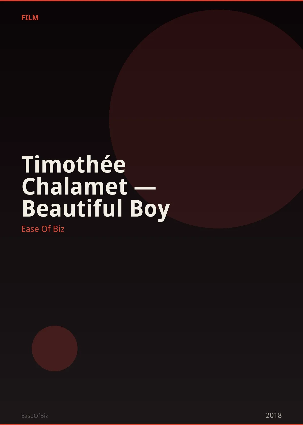Timothée Chalamet — Beautiful Boy