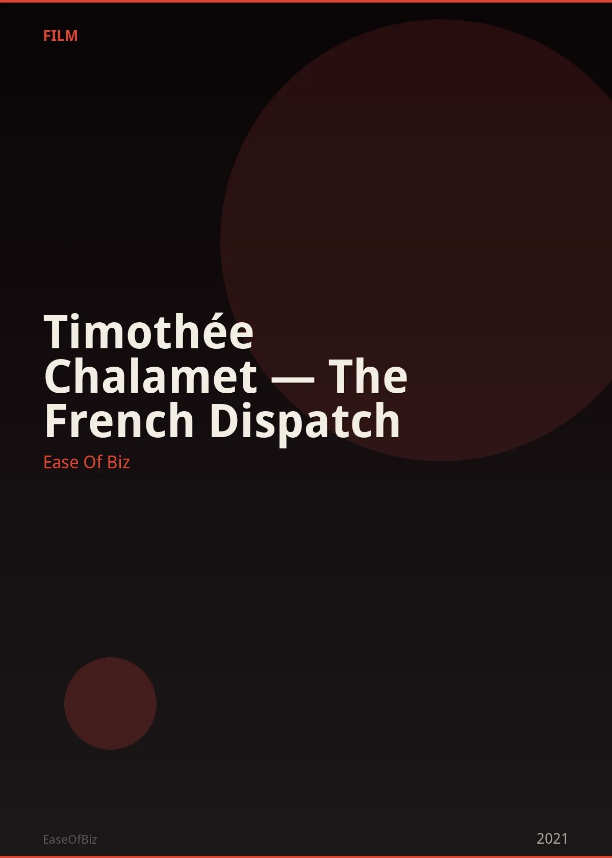 Timothée Chalamet — The French Dispatch