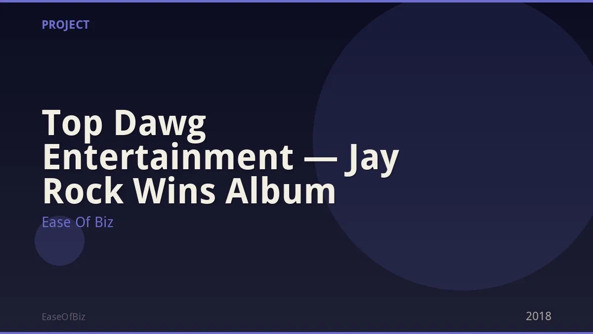 Top Dawg Entertainment — Jay Rock Wins Album