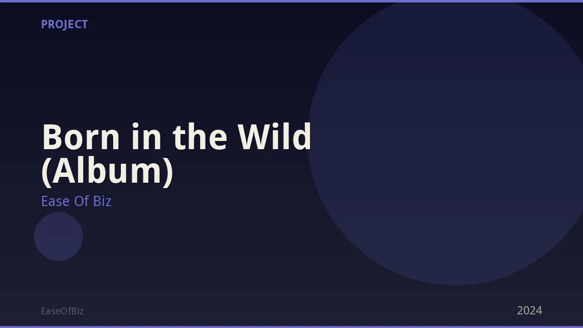 Born in the Wild (Album)