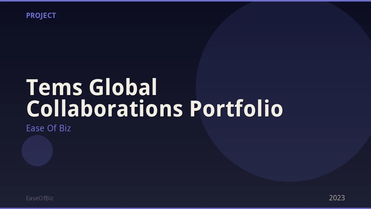Tems Global Collaborations Portfolio