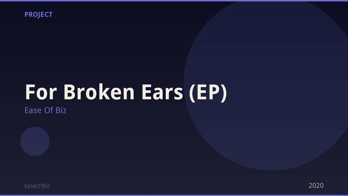 For Broken Ears (EP)