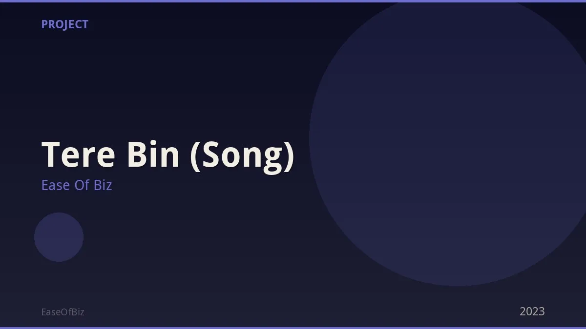 Tere Bin (Song)