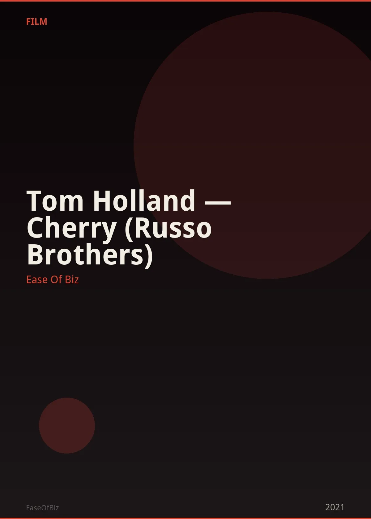 Tom Holland — Cherry (Russo Brothers)