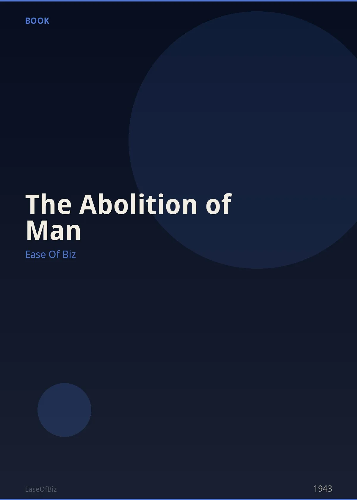 The Abolition of Man