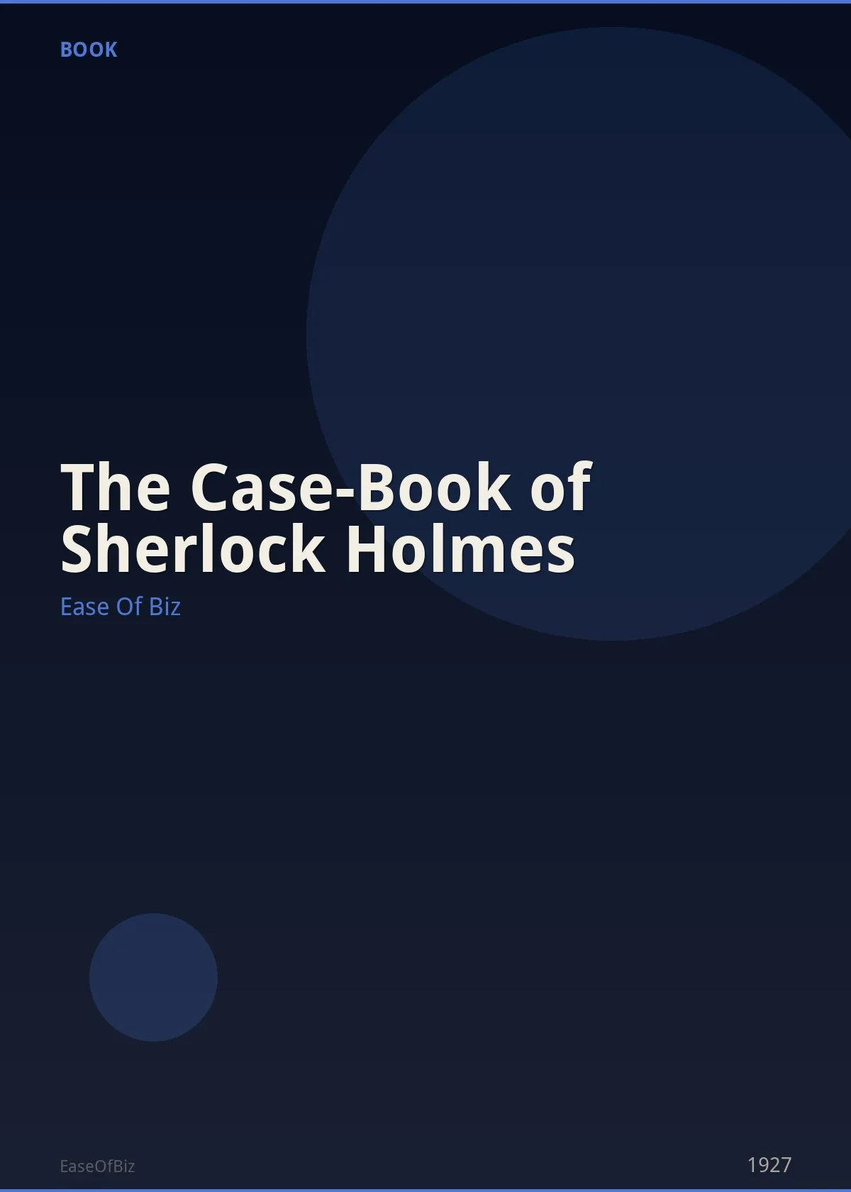 The Case-Book of Sherlock Holmes