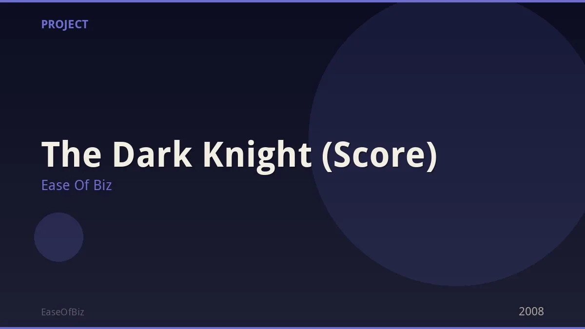 The Dark Knight (Score)