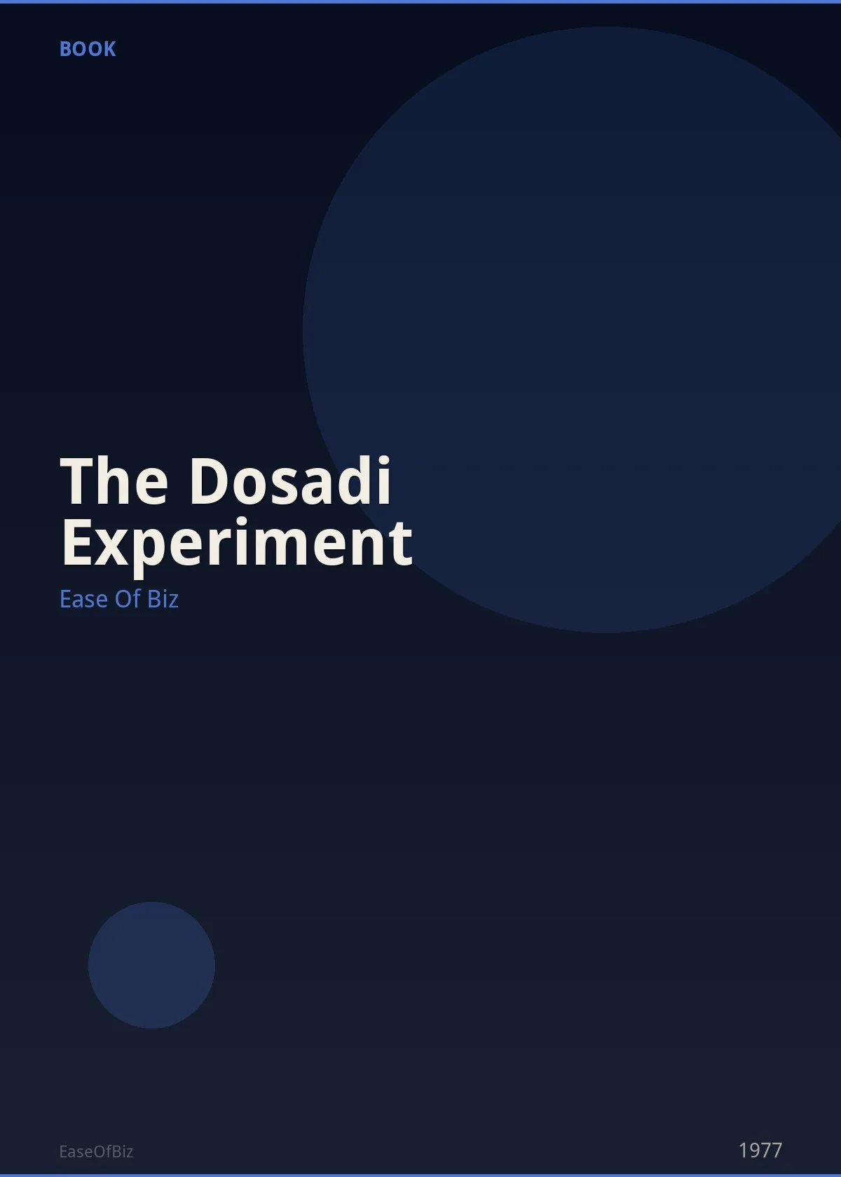 The Dosadi Experiment