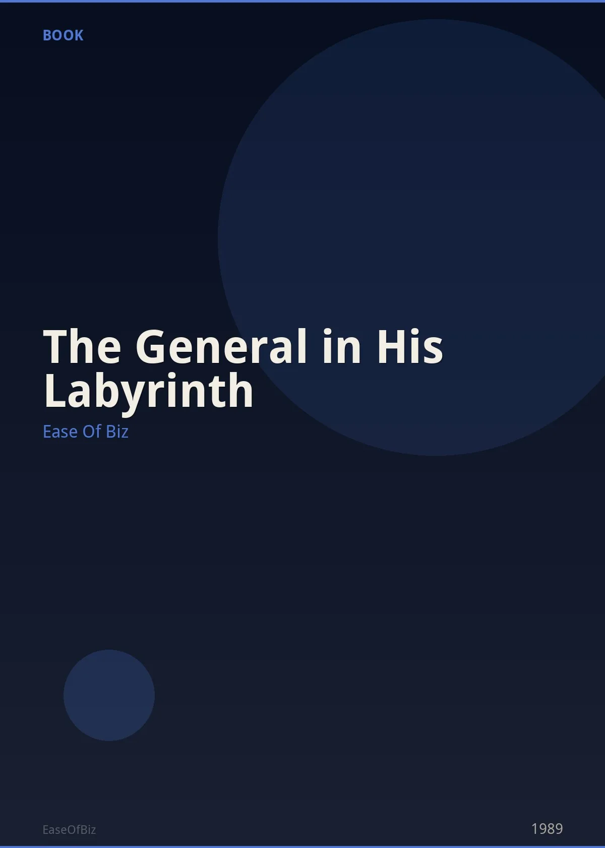 The General in His Labyrinth