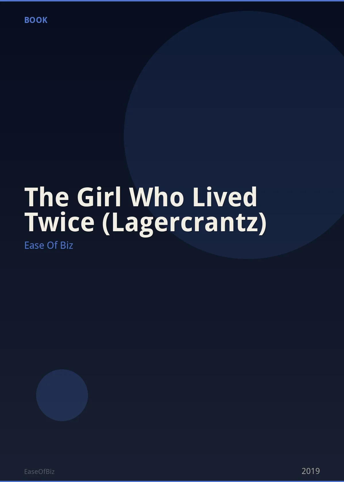 The Girl Who Lived Twice (Lagercrantz)