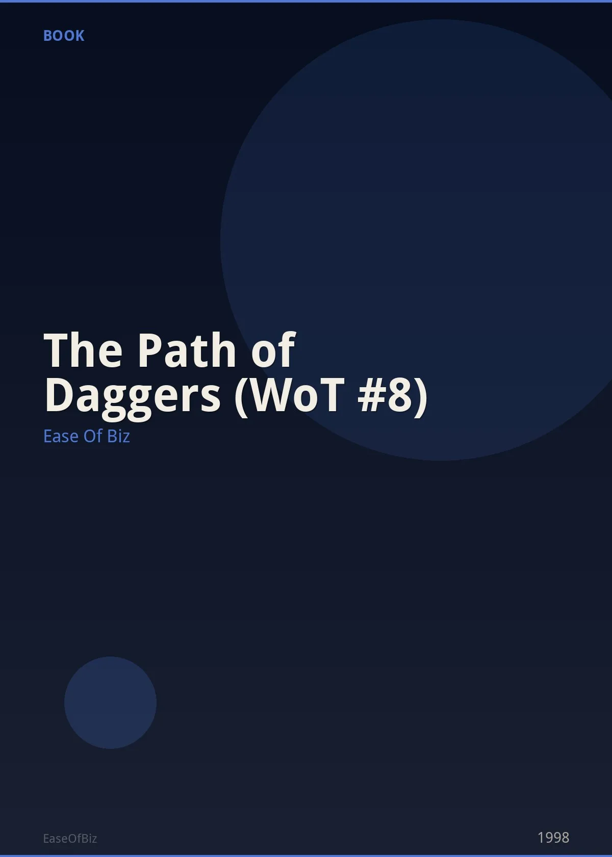 The Path of Daggers (WoT #8)