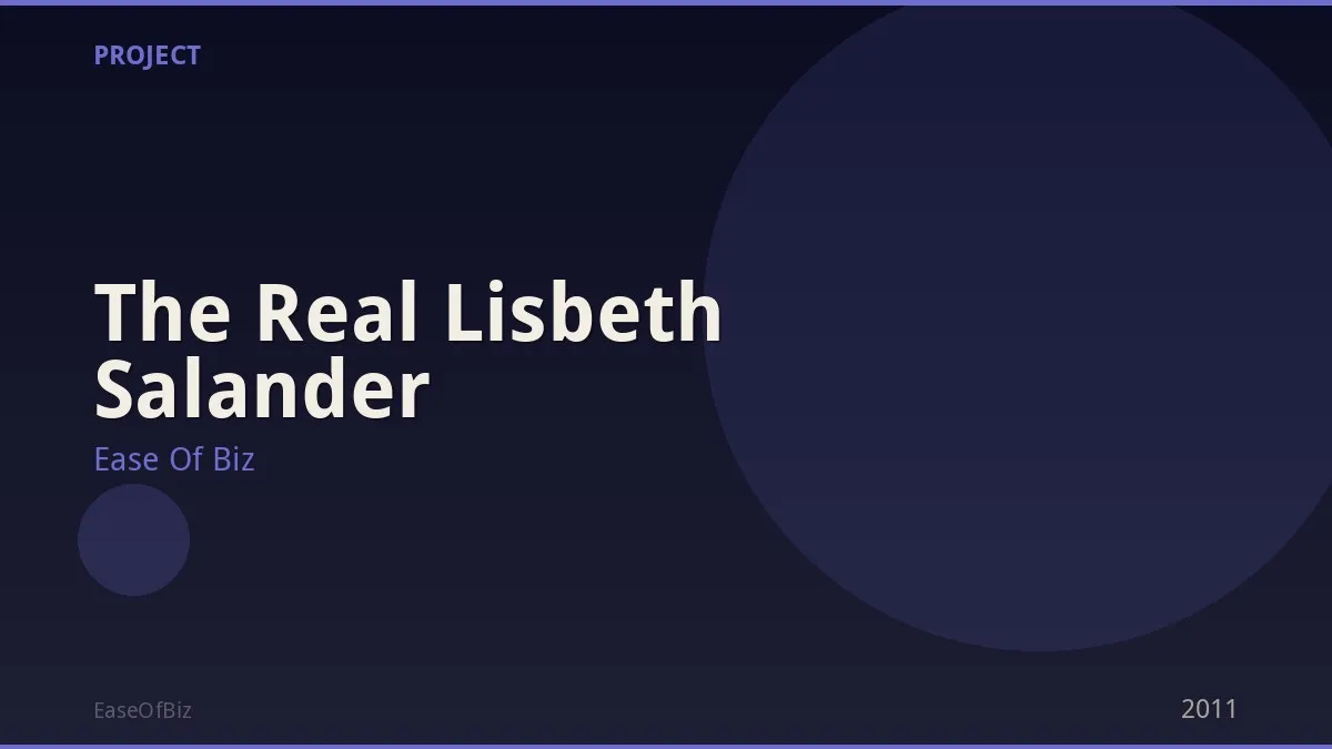 The Real Lisbeth Salander