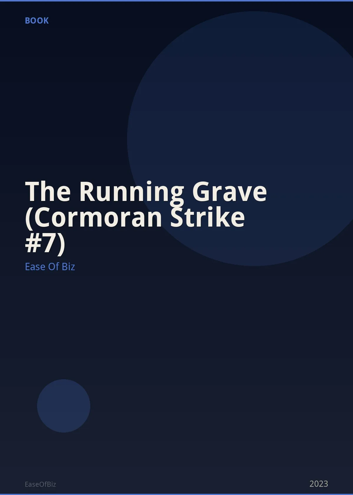 The Running Grave (Cormoran Strike #7)