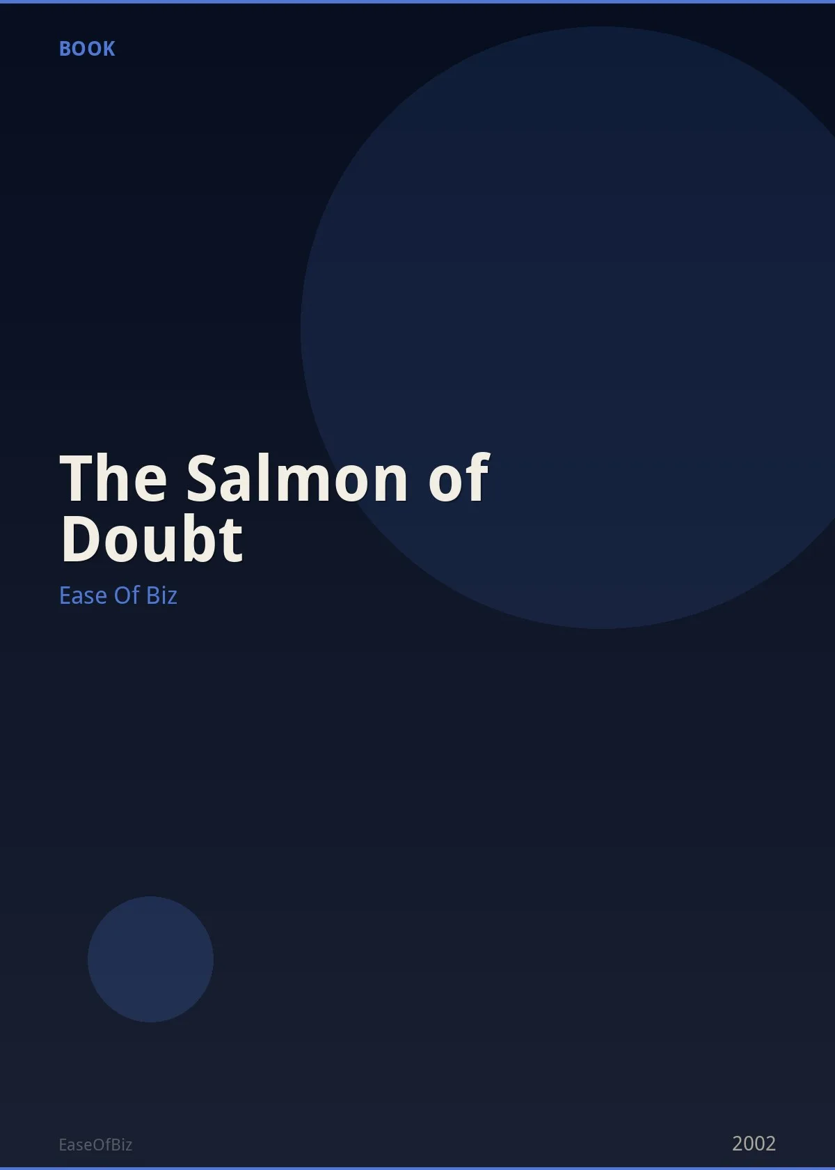 The Salmon of Doubt