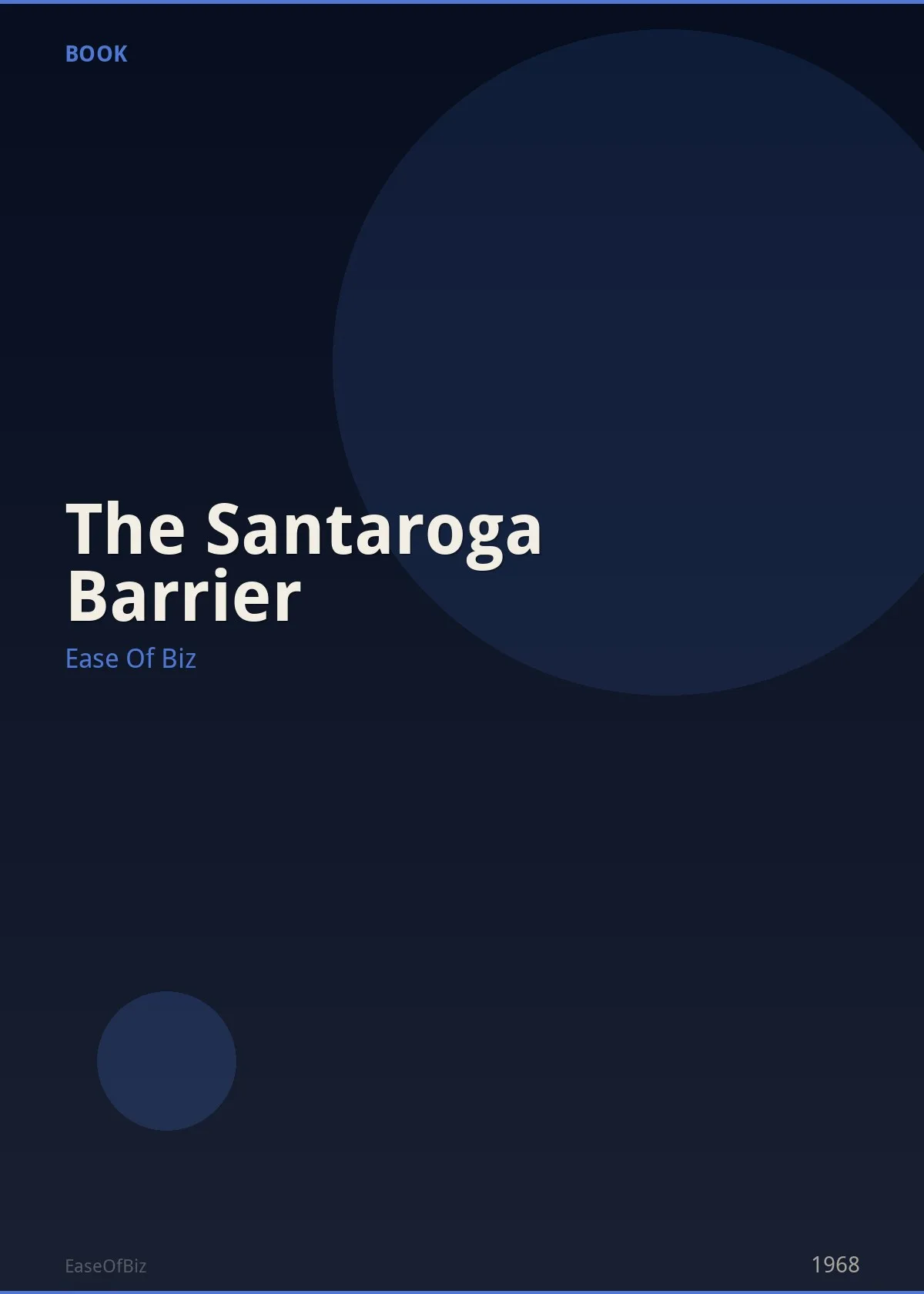 The Santaroga Barrier