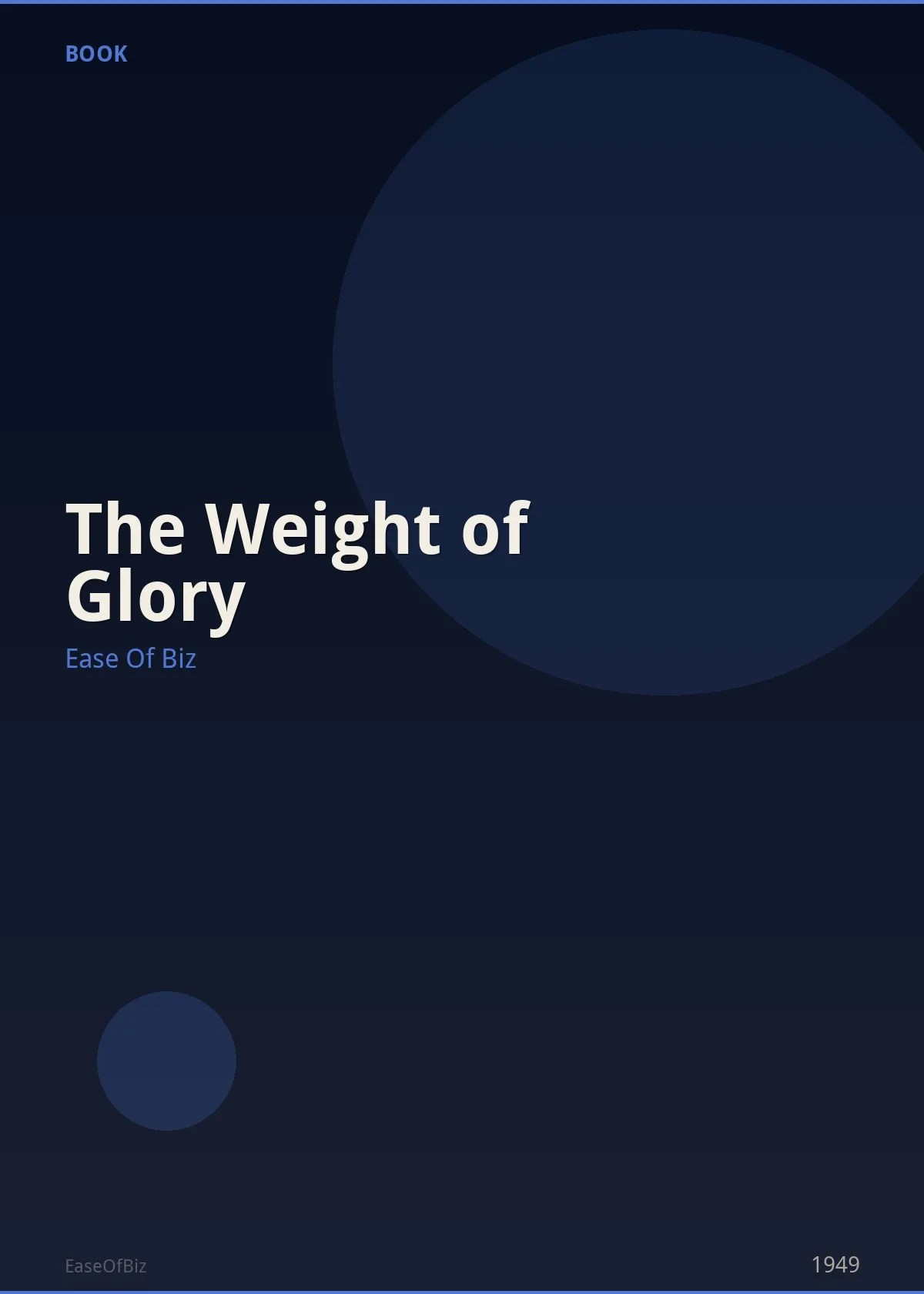 The Weight of Glory