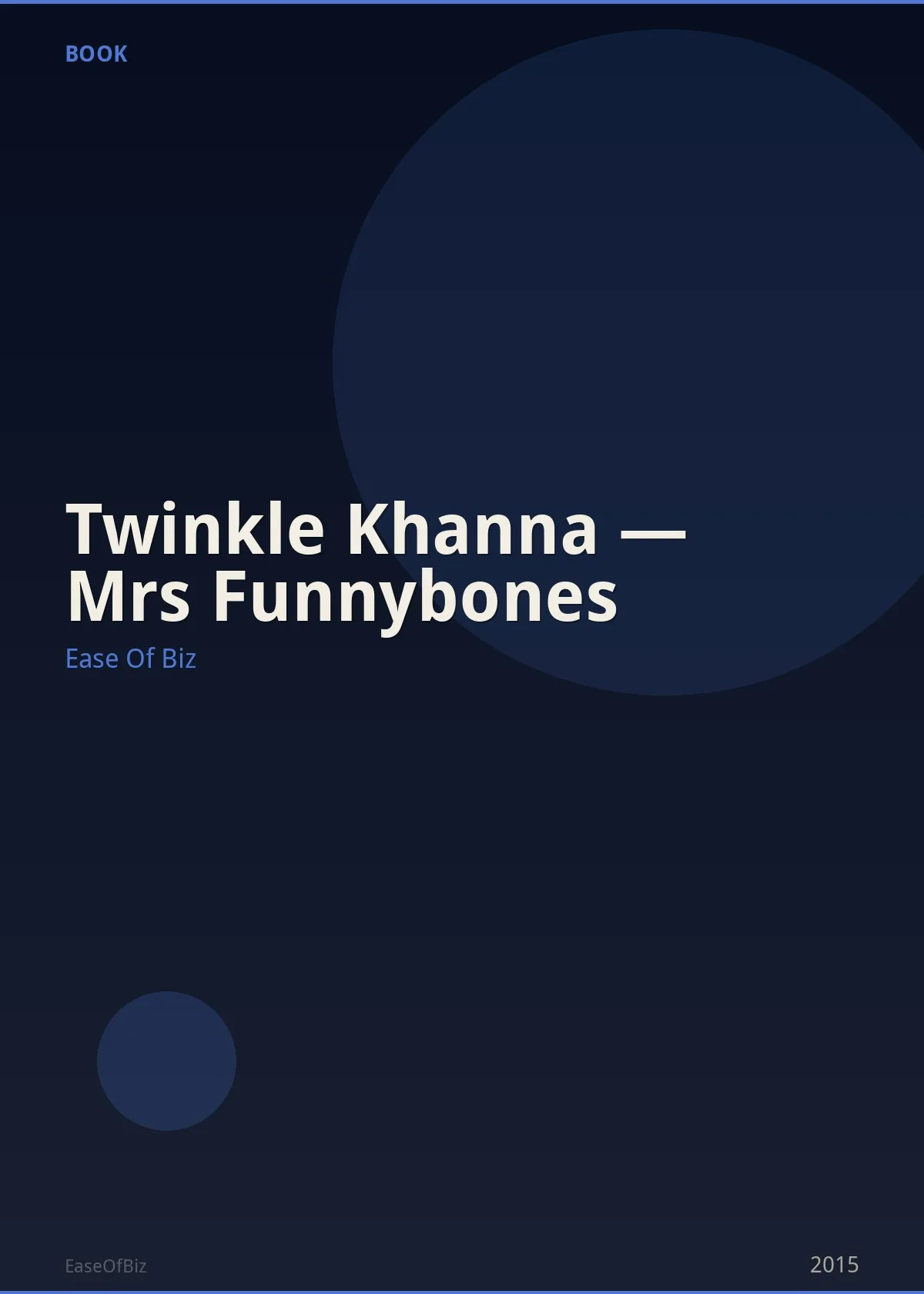Twinkle Khanna — Mrs Funnybones