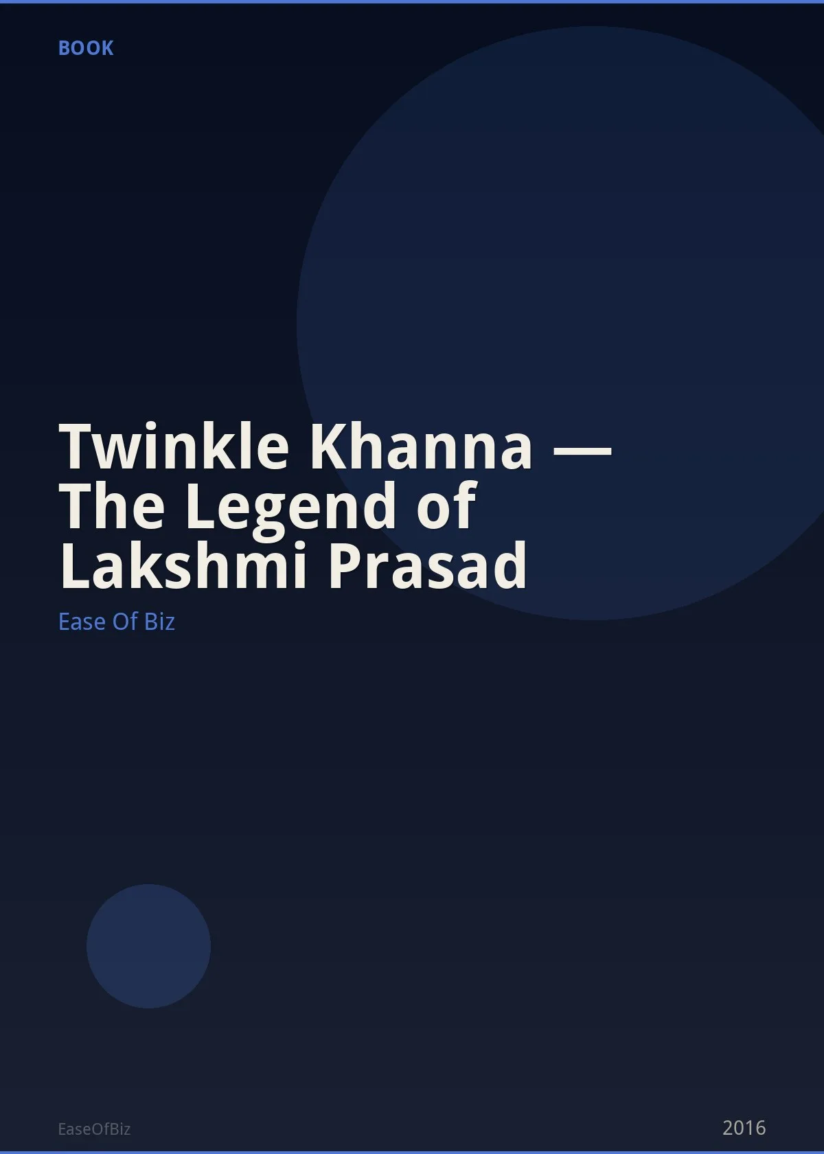 Twinkle Khanna — The Legend of Lakshmi Prasad