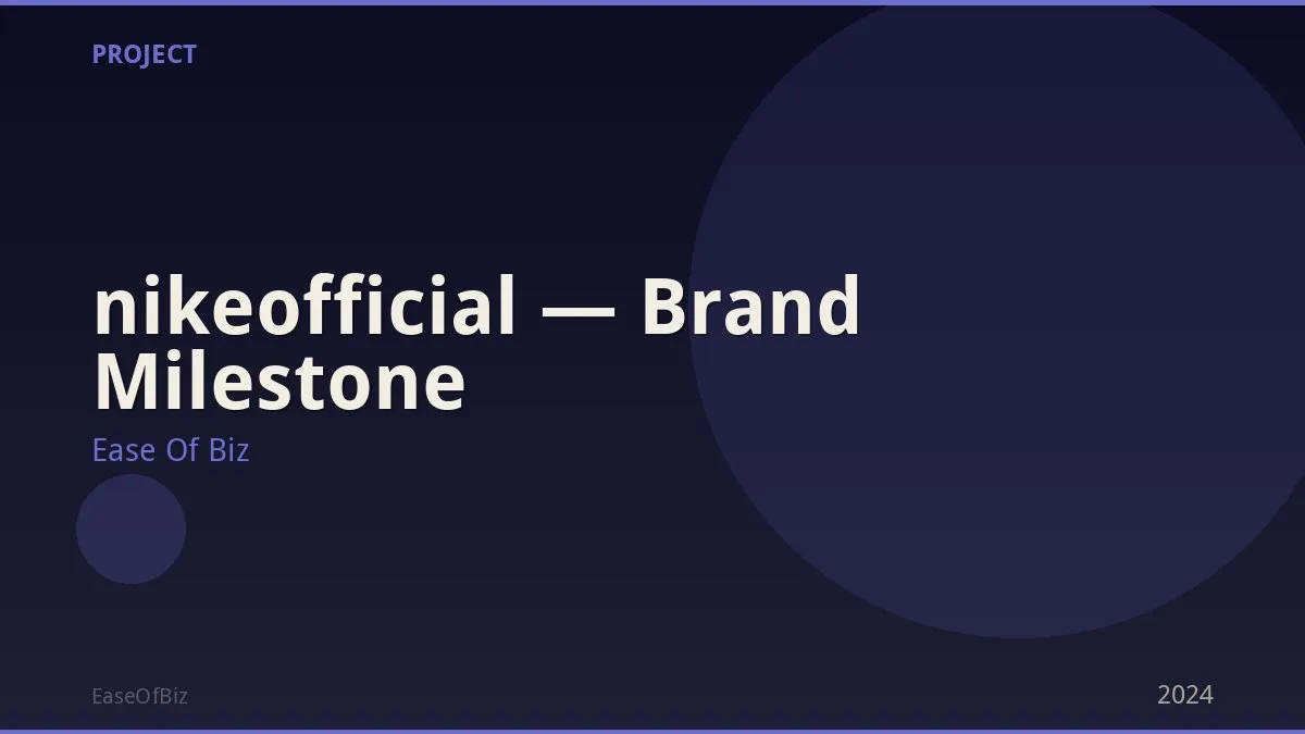 nikeofficial — Brand Milestone