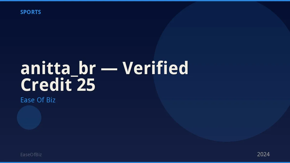 anitta_br — Verified Credit 25