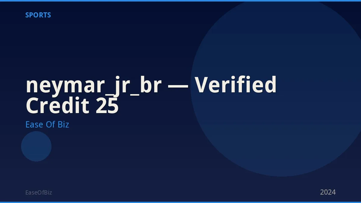 neymar_jr_br — Verified Credit 25