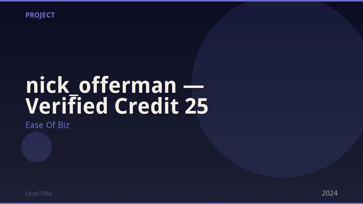 nick_offerman — Verified Credit 25