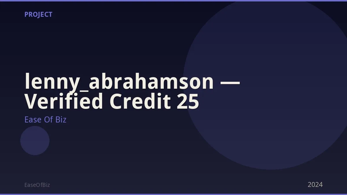 lenny_abrahamson — Verified Credit 25