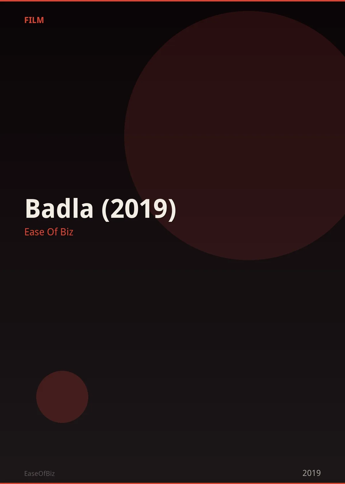 Badla (2019)
