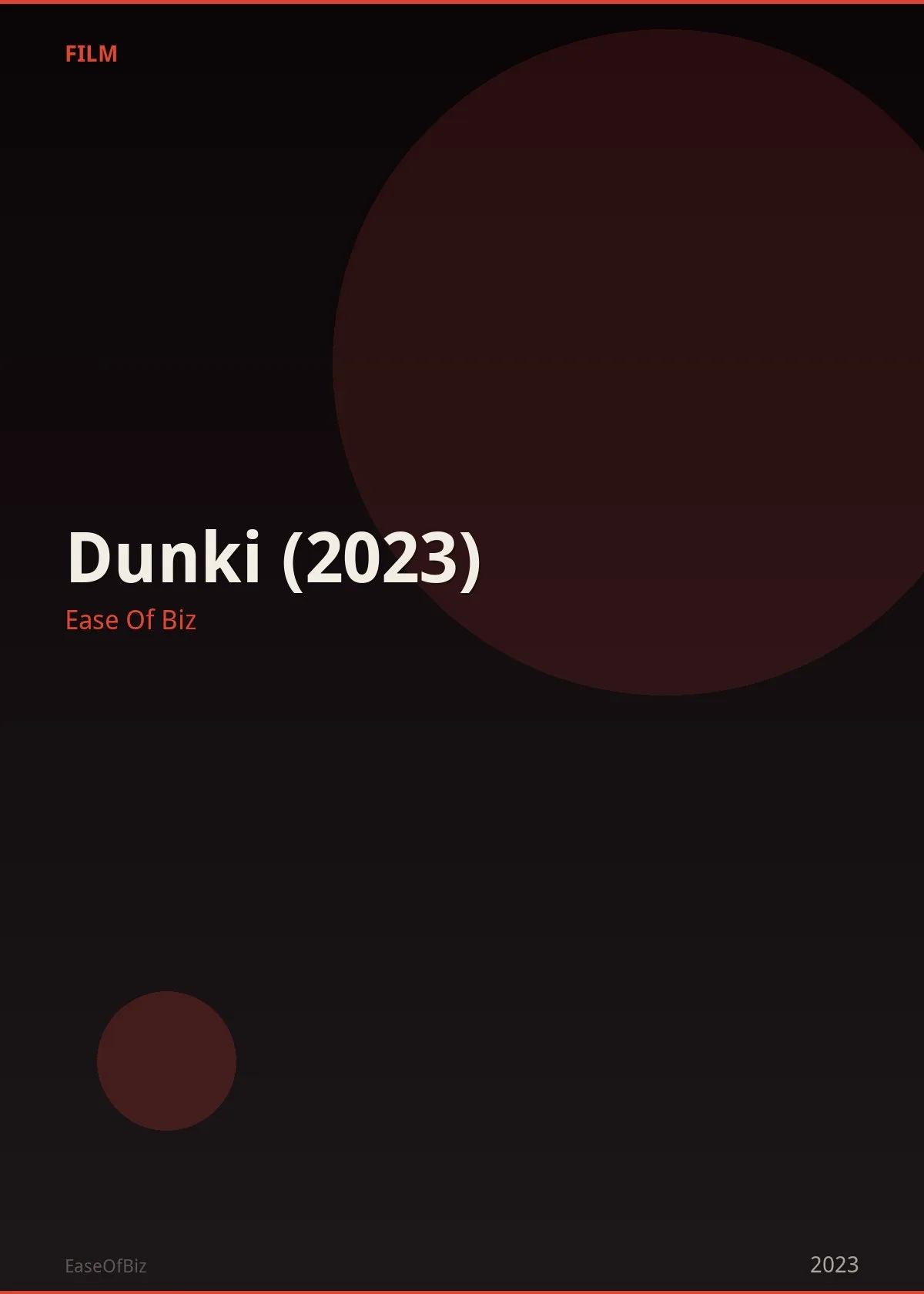 Dunki (2023)