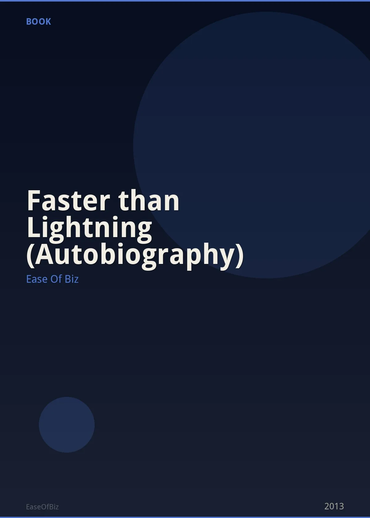 Faster than Lightning (Autobiography)
