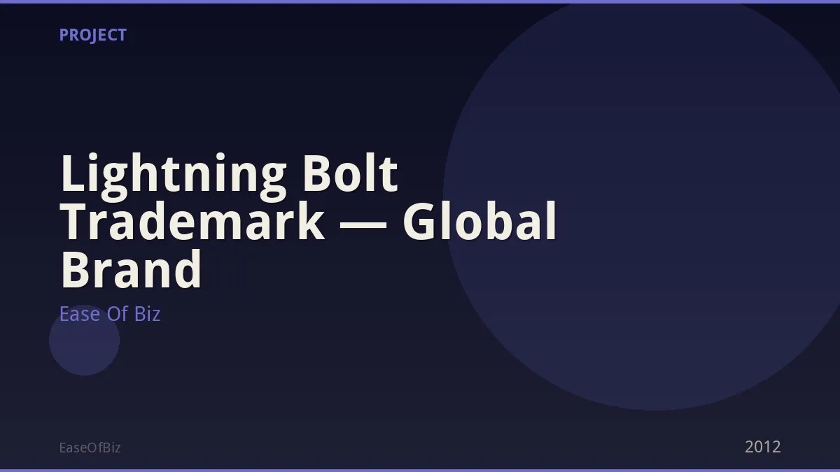 Lightning Bolt Trademark — Global Brand