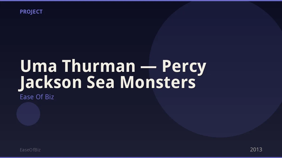 Uma Thurman — Percy Jackson Sea Monsters