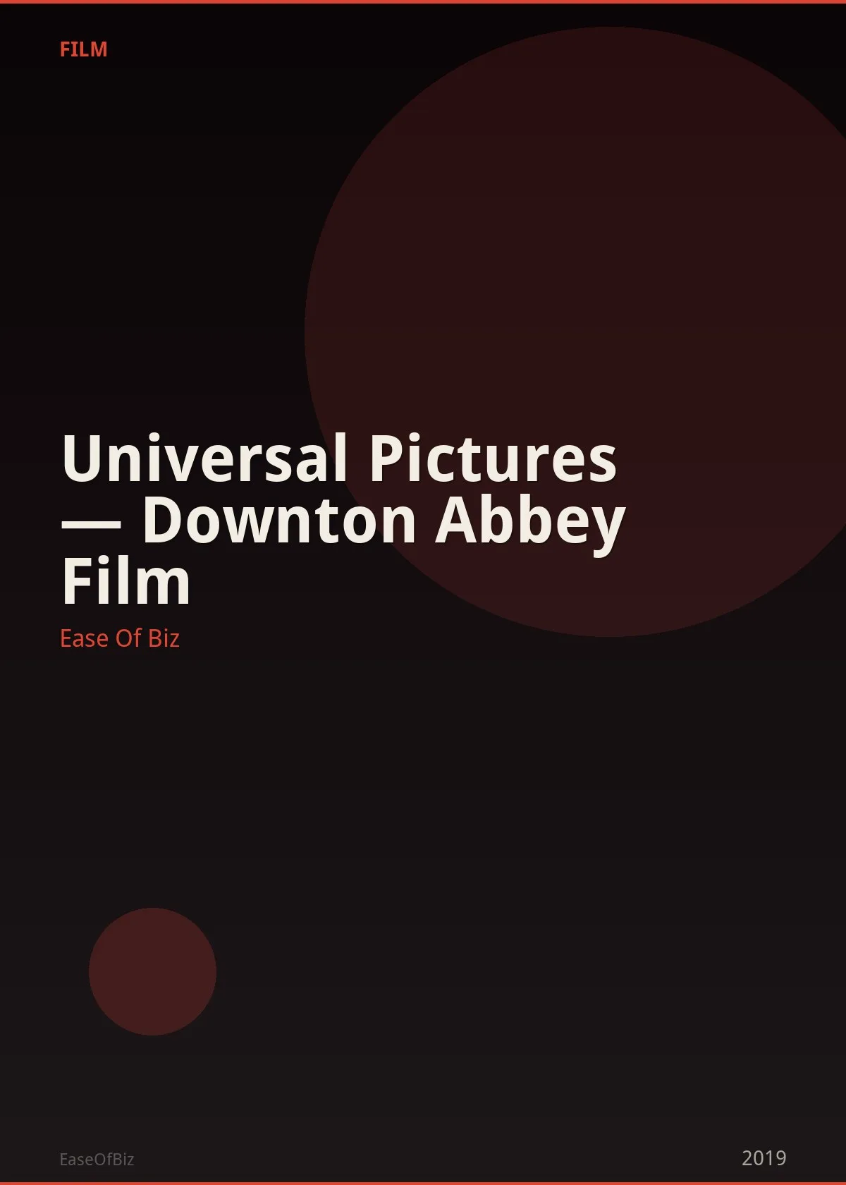 Universal Pictures — Downton Abbey Film