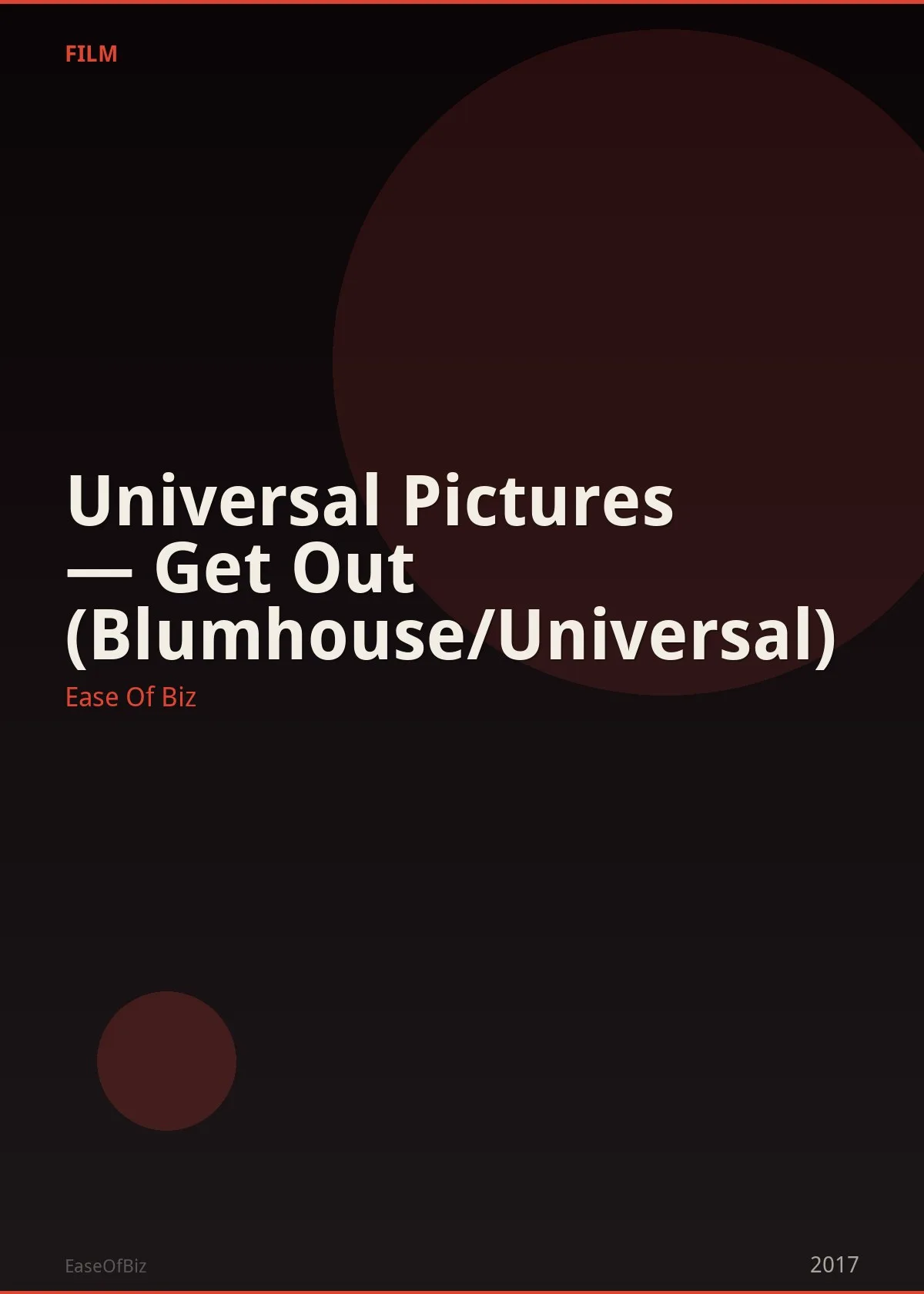 Universal Pictures — Get Out (Blumhouse/Universal)