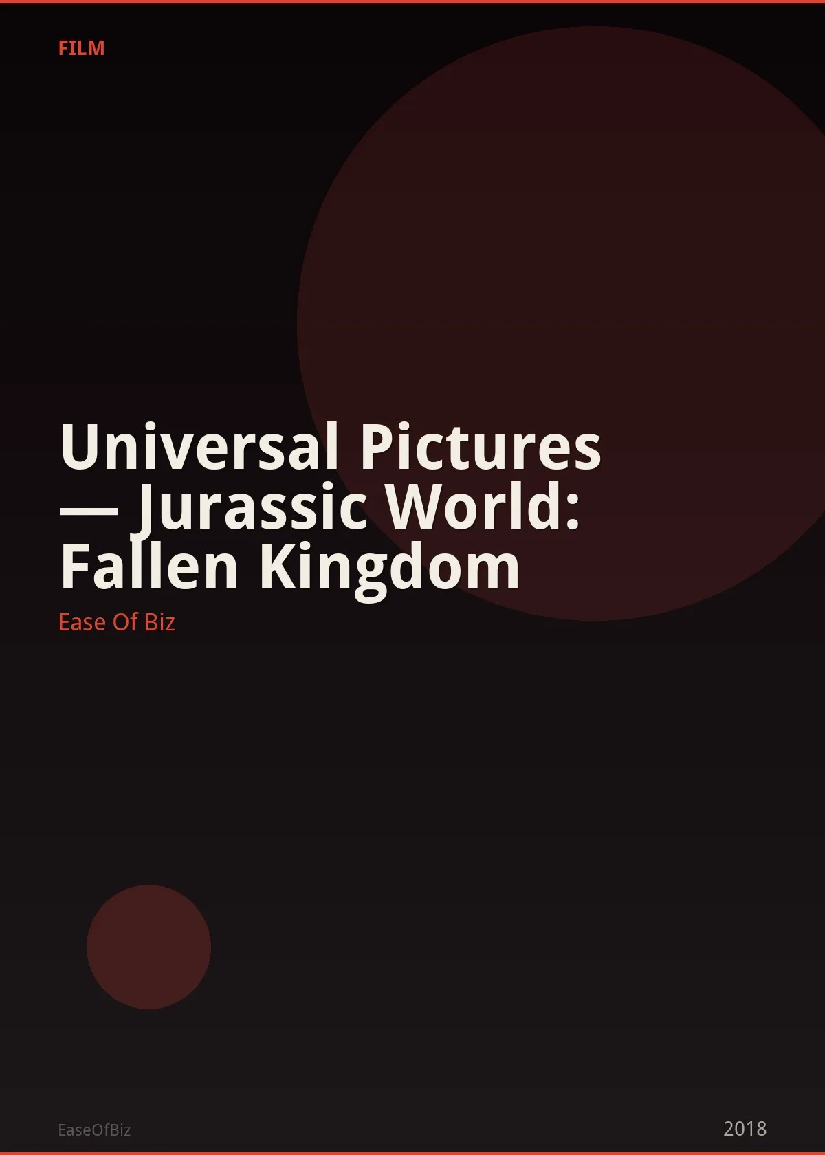 Universal Pictures — Jurassic World: Fallen Kingdom