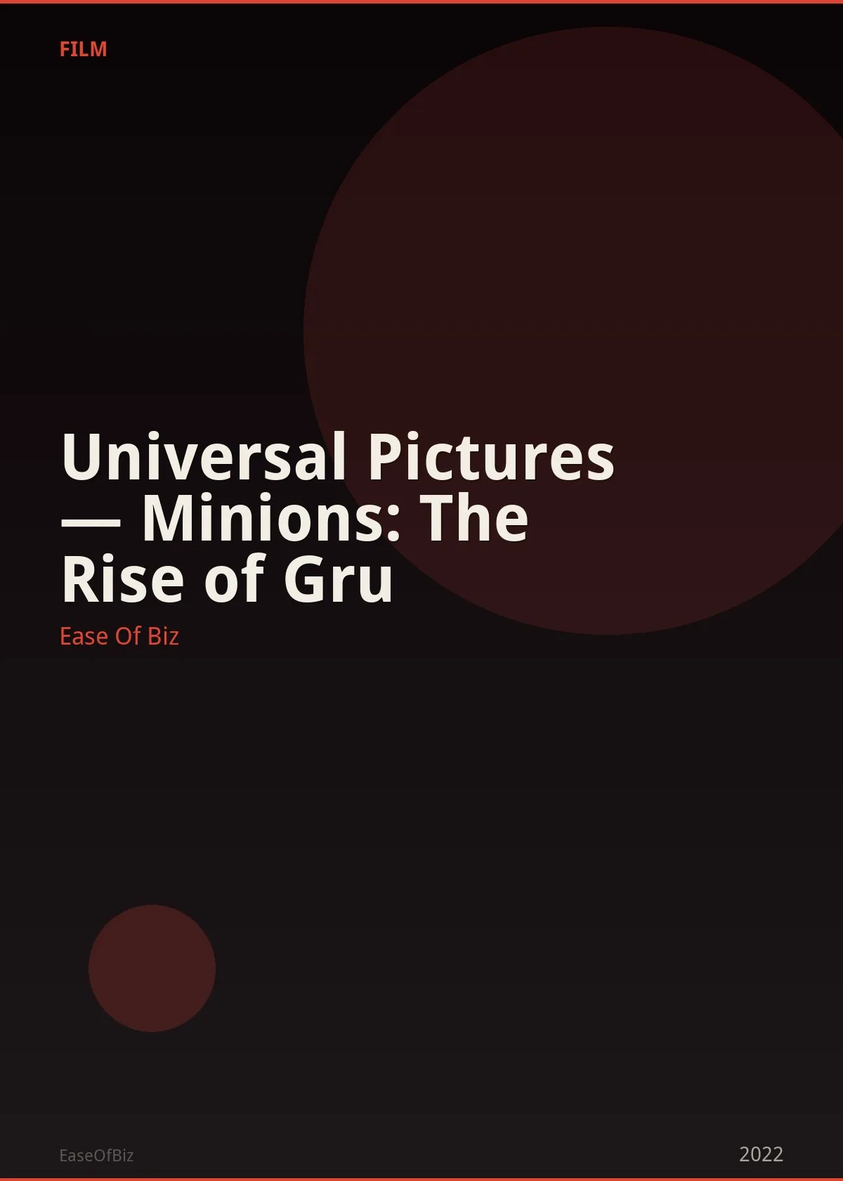 Universal Pictures — Minions: The Rise of Gru
