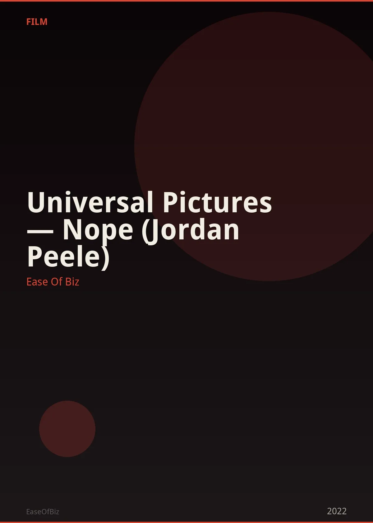 Universal Pictures — Nope (Jordan Peele)