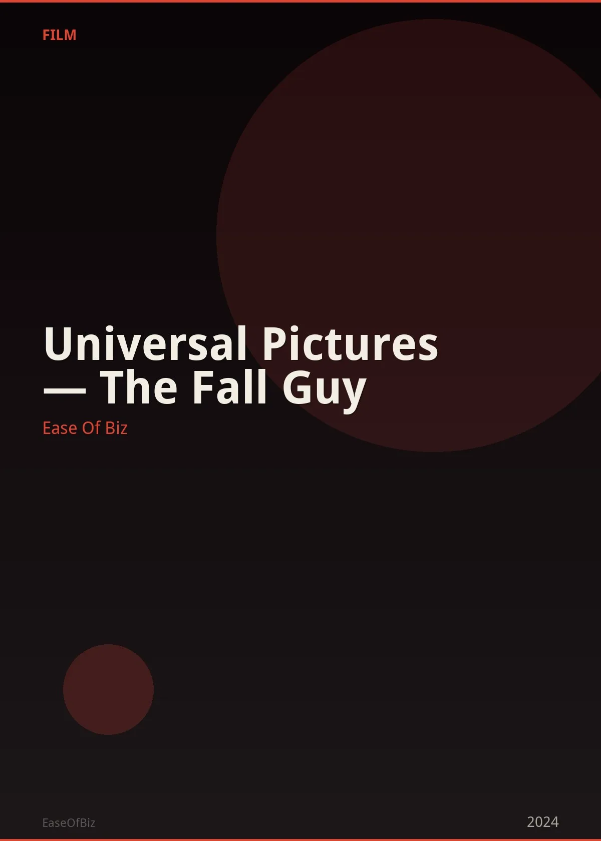 Universal Pictures — The Fall Guy