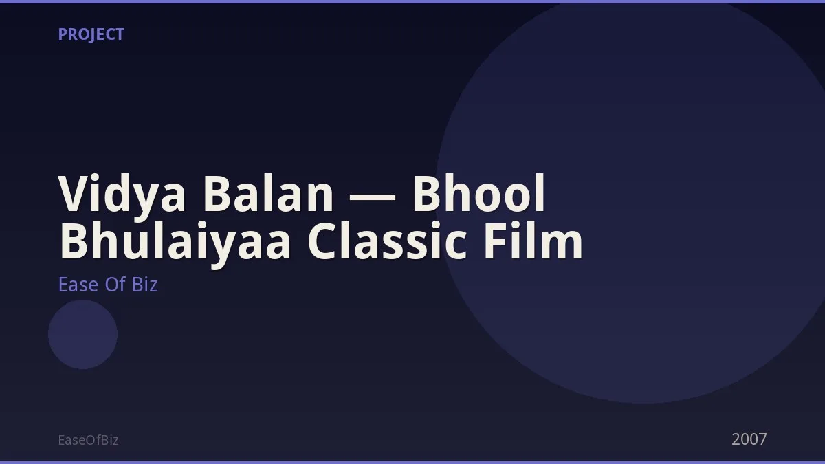 Vidya Balan — Bhool Bhulaiyaa Classic Film