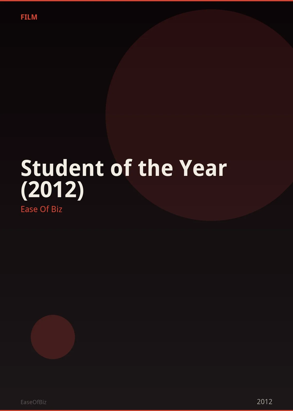Student of the Year (2012)