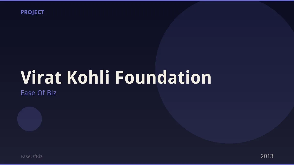 Virat Kohli Foundation