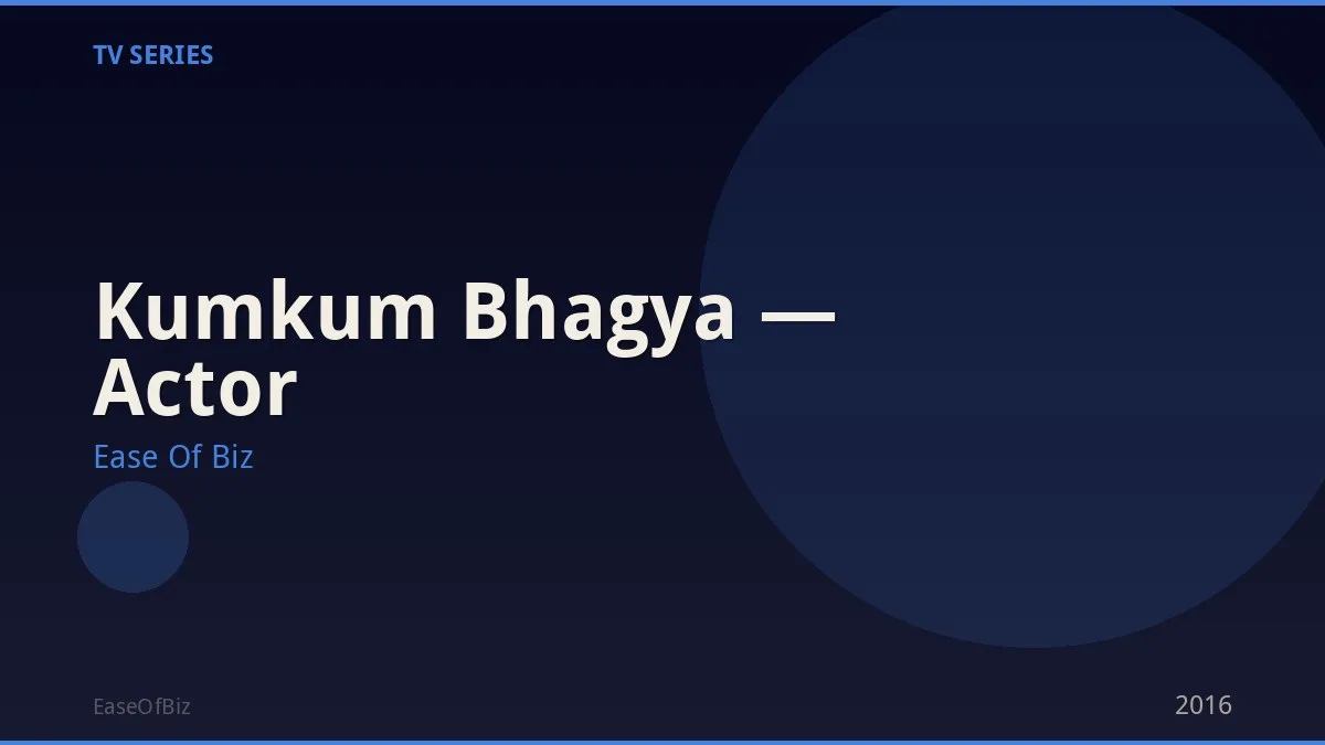 Kumkum Bhagya — Actor