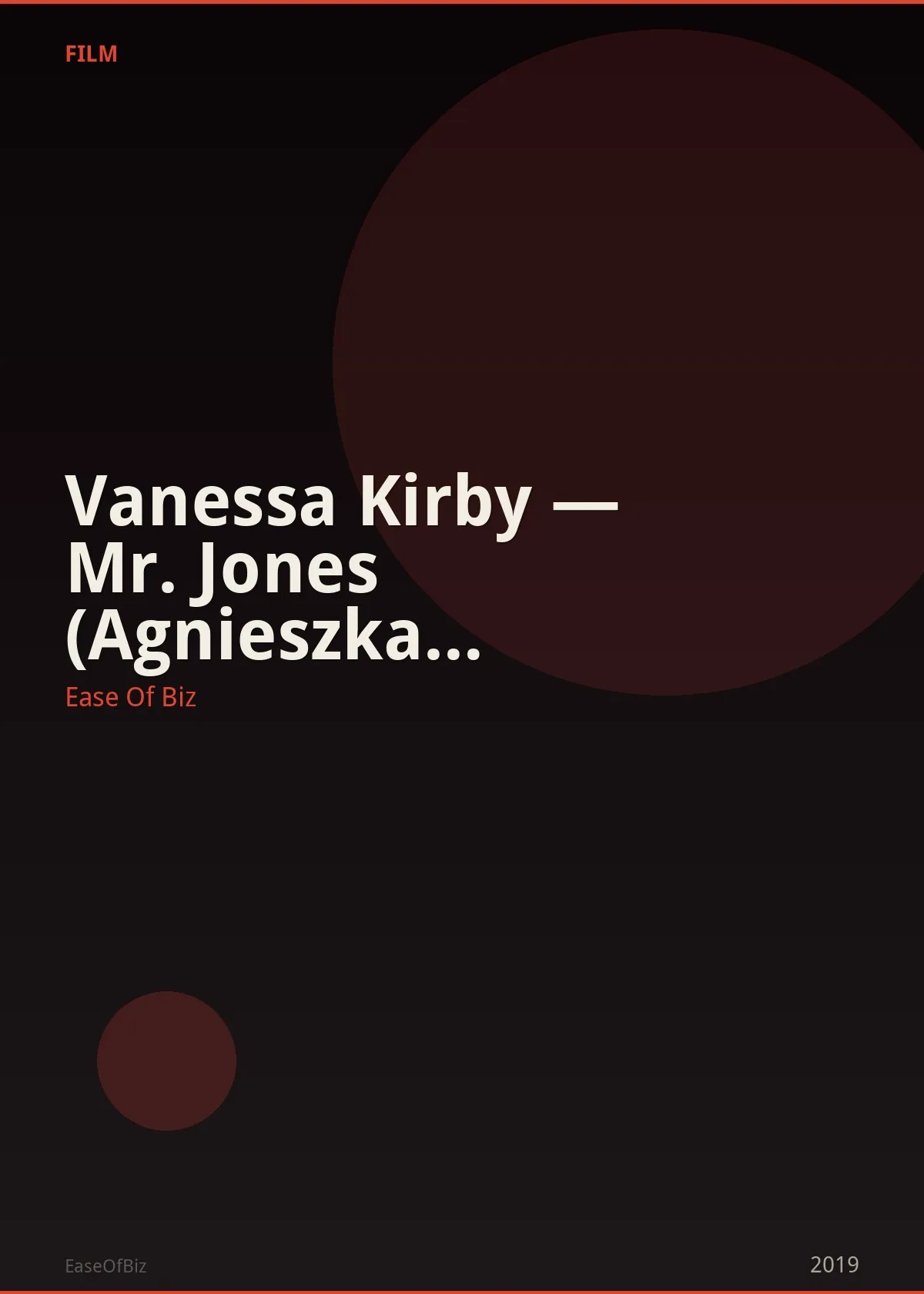 Vanessa Kirby — Mr. Jones (Agnieszka Holland)