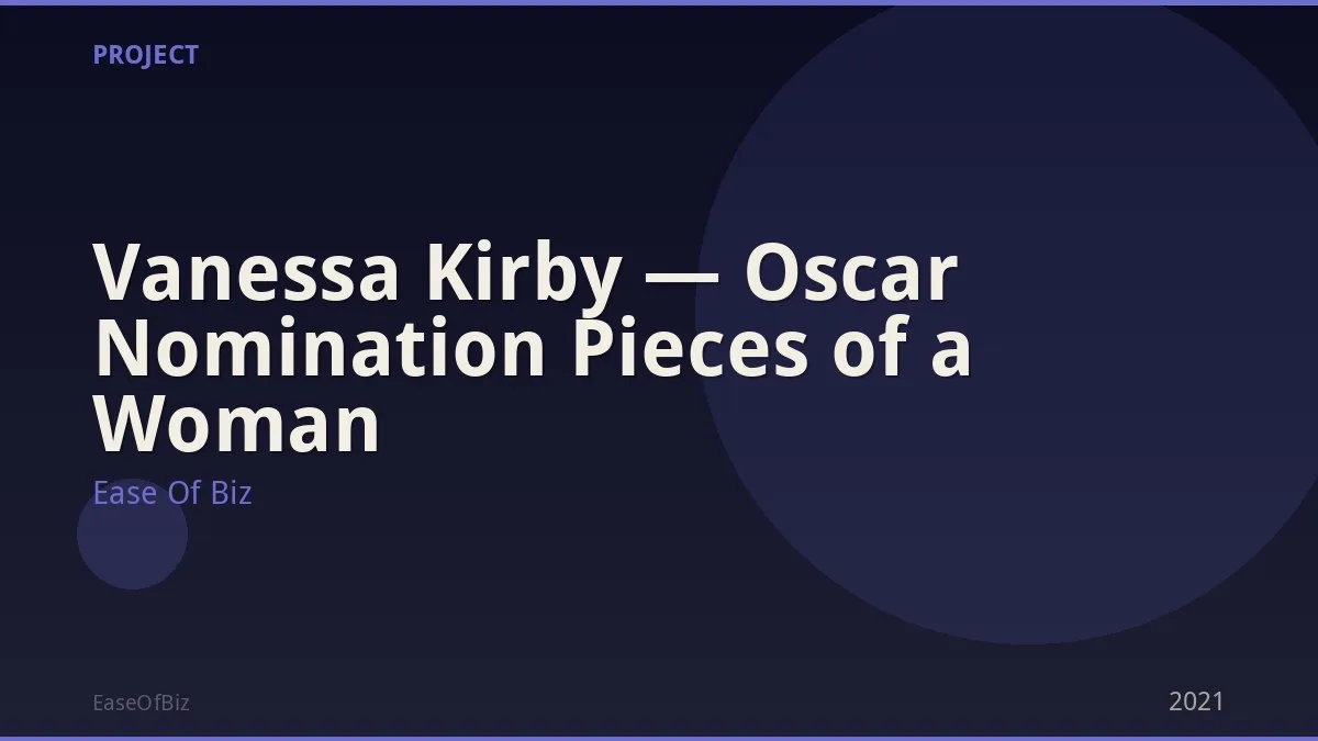 Vanessa Kirby — Oscar Nomination Pieces of a Woman
