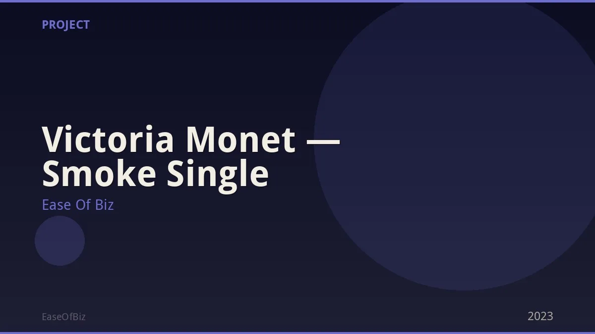 Victoria Monet — Smoke Single