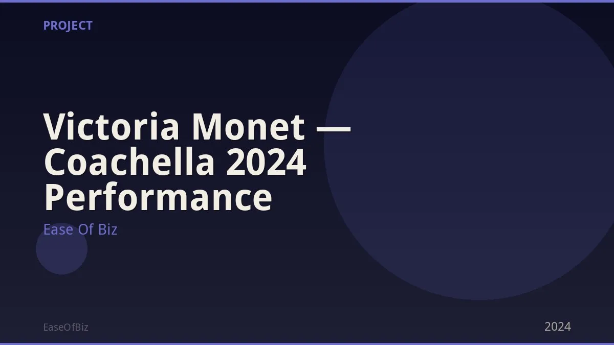 Victoria Monet — Coachella 2024 Performance