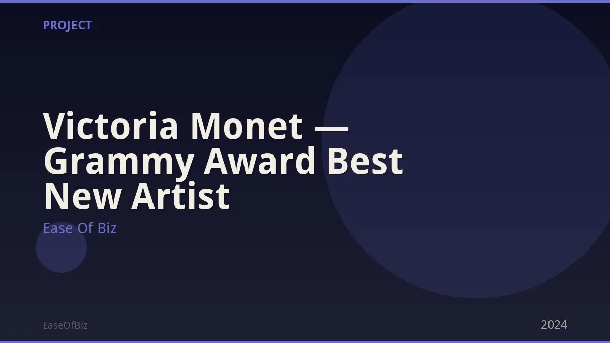 Victoria Monet — Grammy Award Best New Artist