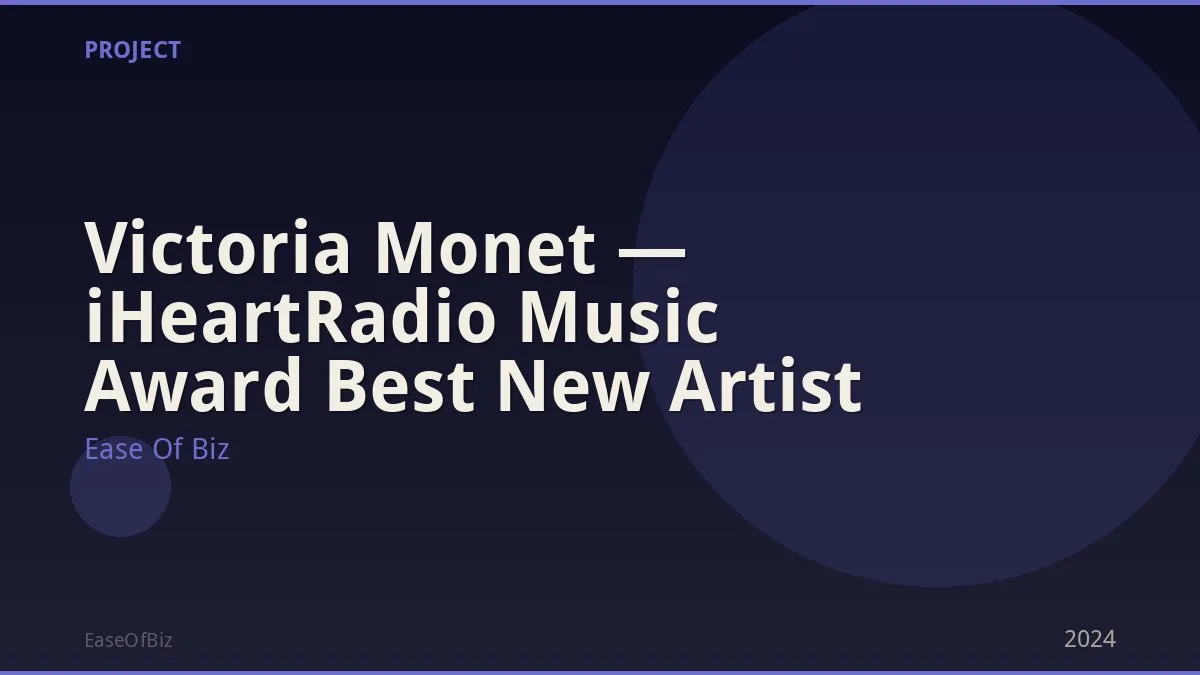 Victoria Monet — iHeartRadio Music Award Best New Artist