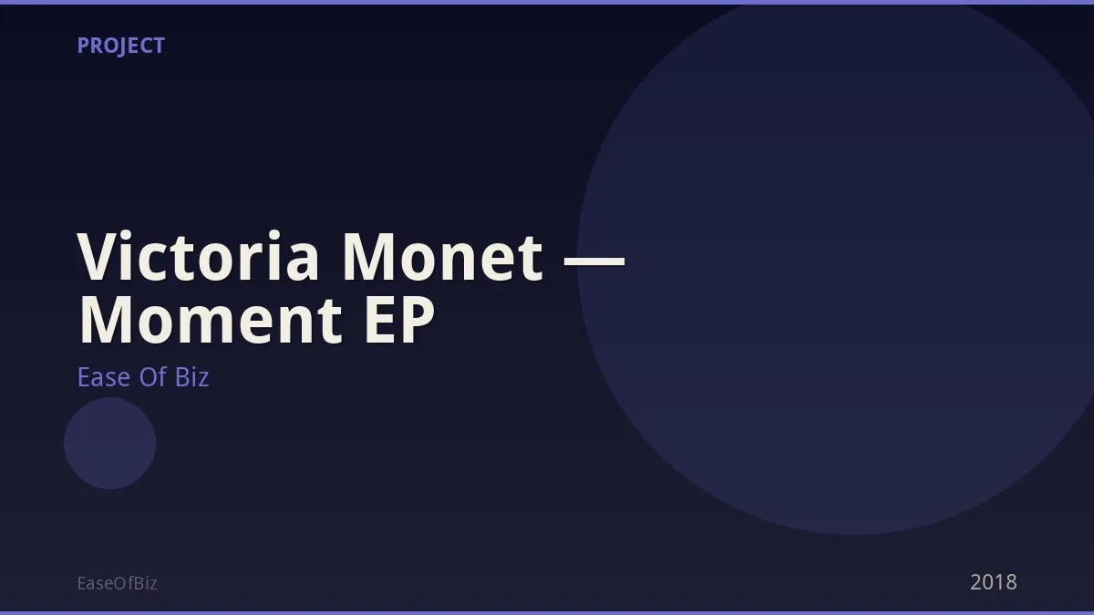 Victoria Monet — Moment EP